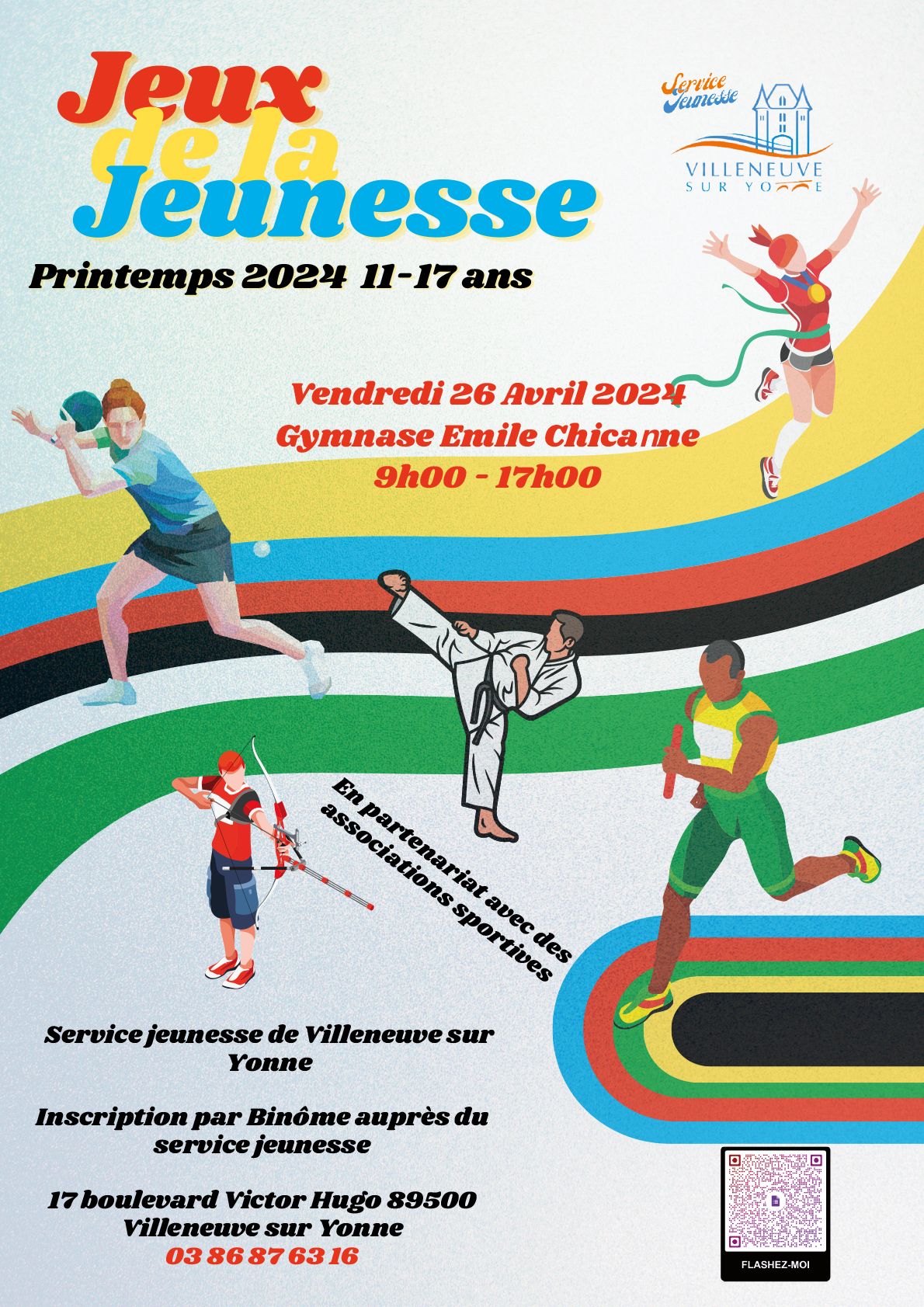 Le service jeunesse organise, dans le cadre des prochains Jeux Olympiques et Paralympiques, une j...